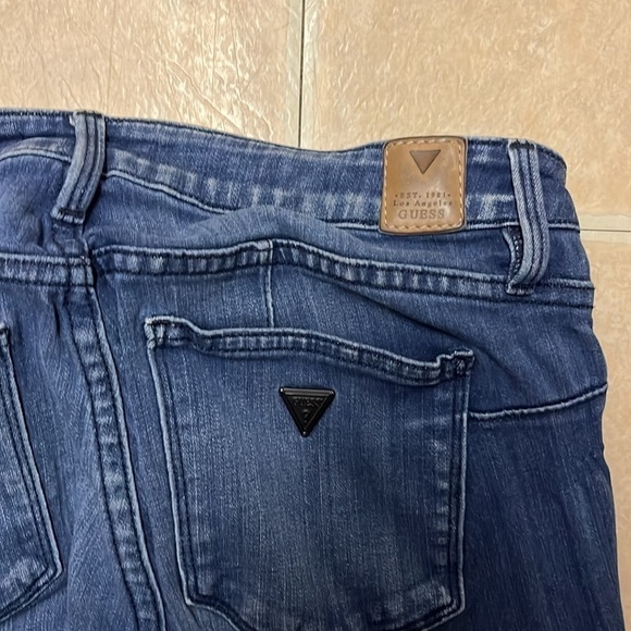 Guess jeans curve X size 27 regular women’s blue distressed skinny jeans - Picture 8 of 8